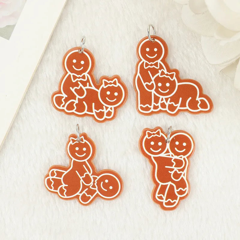 Naughty Gingerbread People Acrylic Charm