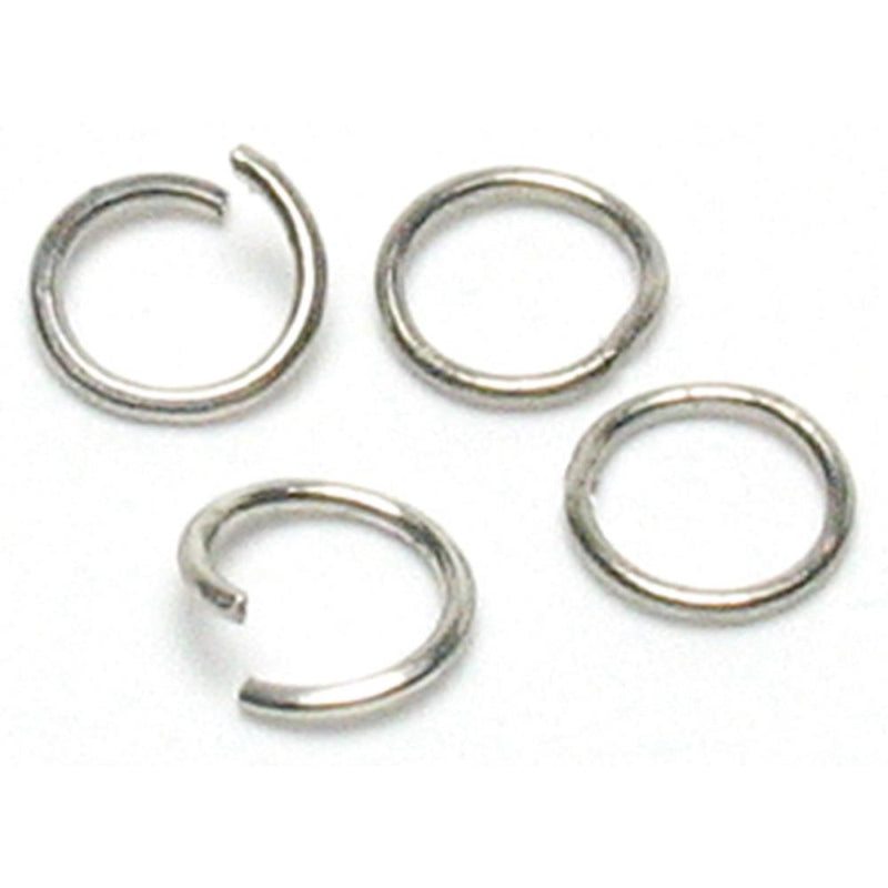 Jewelry Basics Metal Findings 300/Pkg - Silver Jump Rings 6mm