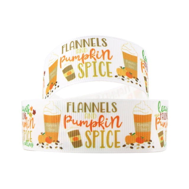 1” Flannels and Pumpkin Spice Ribbon