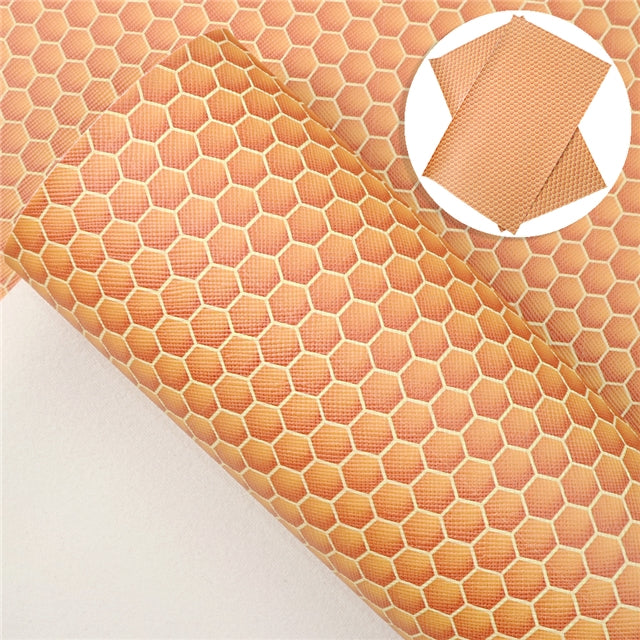 Honeycomb Faux Leather Sheet