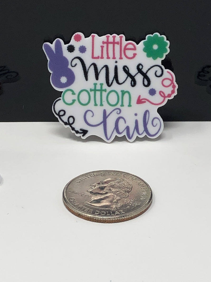 Little Miss Cotton Tail Planar Resin - Pack of 5