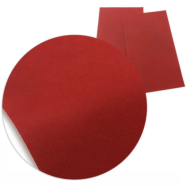 Solid Red Faux Leather Sheet