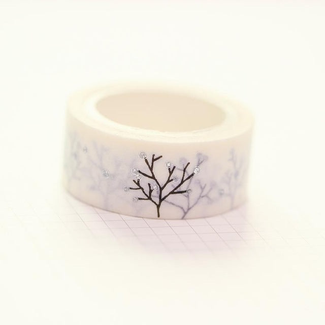 Silver Branches Washi Tape