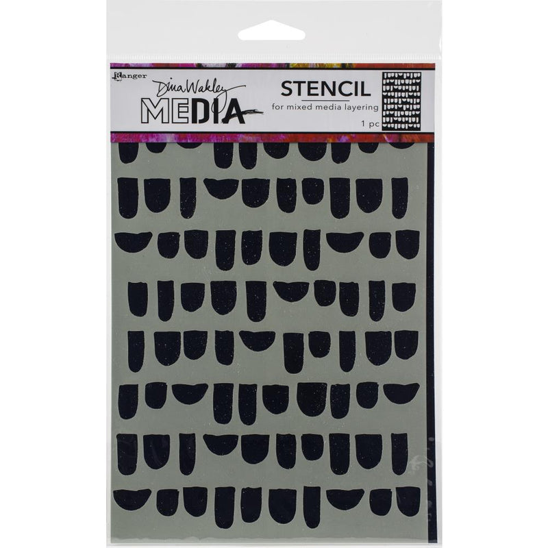 Dina Wakley Media Stencils 9"X6" - Bumps