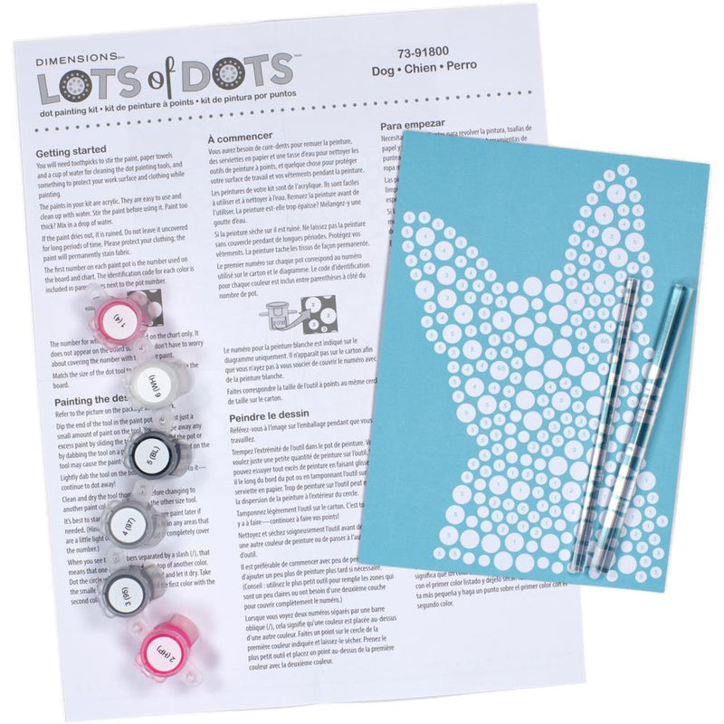 DIMENSIONS Dapper Dog Acrylic Dot Painting Kit