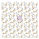 Luna Single-Sided Acetate 12"X12" - Skull, Moon & Pumpkins, W/Foil Details