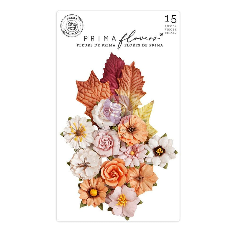 Prima Marketing Mulberry Paper Flowers - Halloween Night/Luna