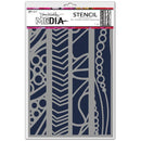 Dina Wakley Media Stencils 9"X6" - In A Line
