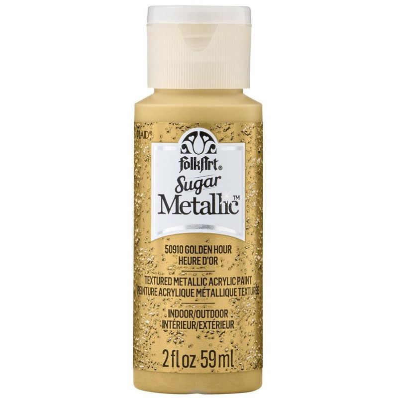 FolkArt Sugar Metallic Acrylic Paint 2oz - Golden Hour