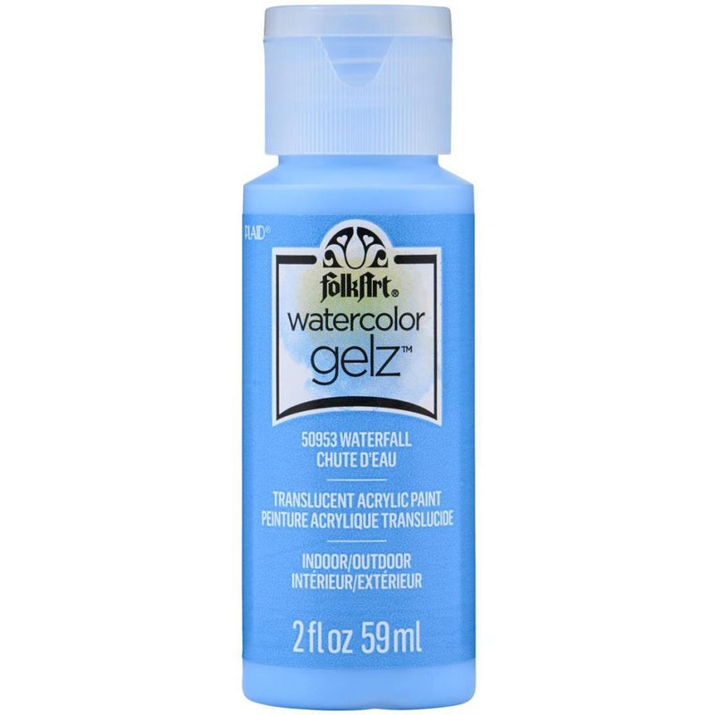 FolkArt Watercolor Gelz Acrylic Paint 2oz - Waterfall