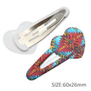 Geometric Heart Snap Clips - Pack of 2