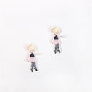 Pink and Black Ballerina Planar Resin - Pack of 5