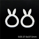 White Bunny Ear Key Ring (Pack of 2)