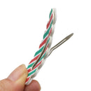 Christmas Print Faux Leather Snap Clips - Pack of 2