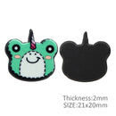Unicorn Frog Black Back Planar Resin - Pack of 5