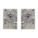 Gray Skeleton Acrylic Charm