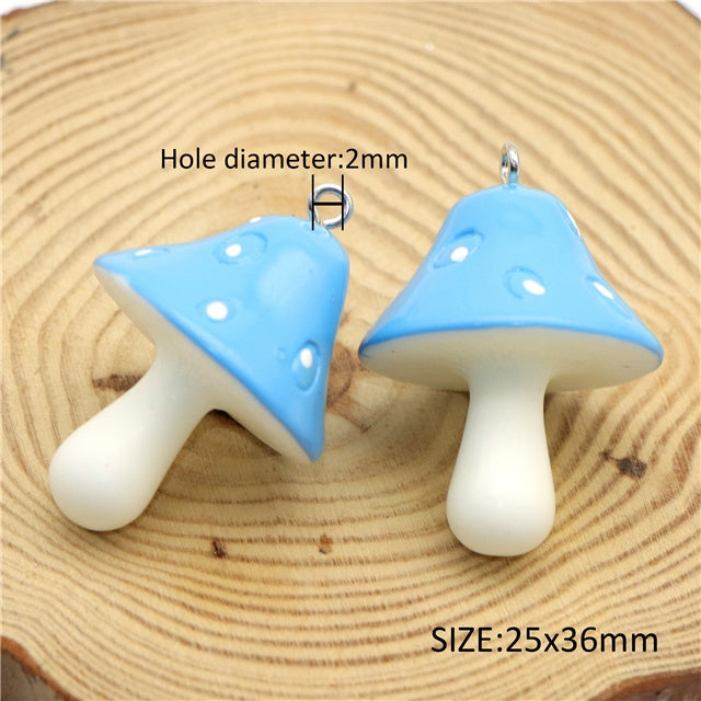 Large Mushroom Resin Charm