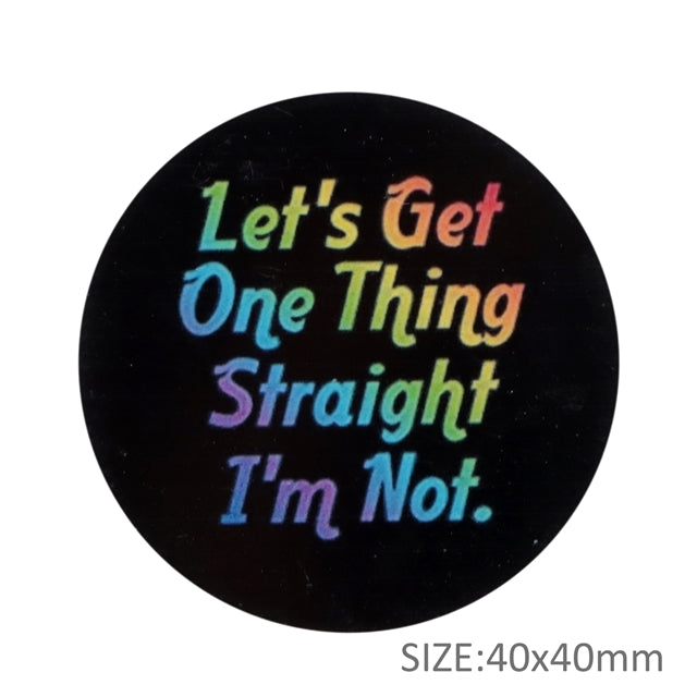 Let's Get One Thing Straight Planar Resin - Pack of 5