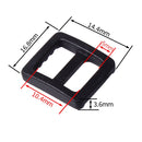 17mm Black Plastic Buckle (Pack of 5)