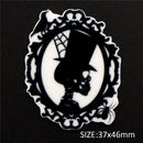 Skeleton Cameo Planar Resin - Pack of 5