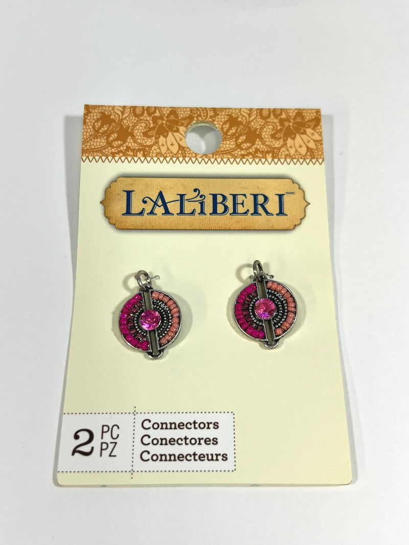 Laliberi Pink Beaded Connector Charms