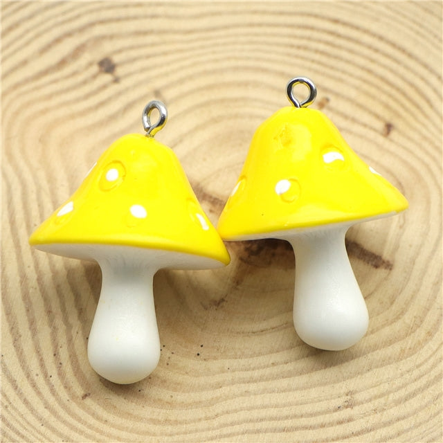 Large Mushroom Resin Charm