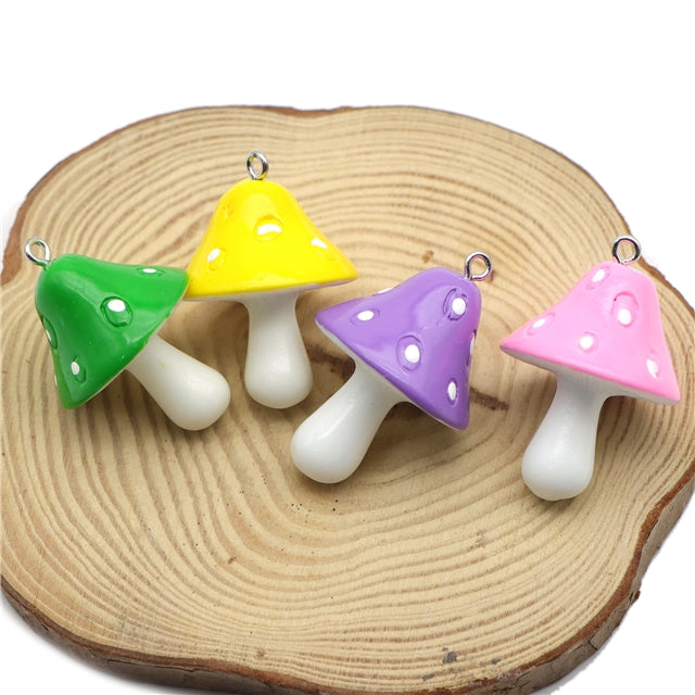 Large Mushroom Resin Charm