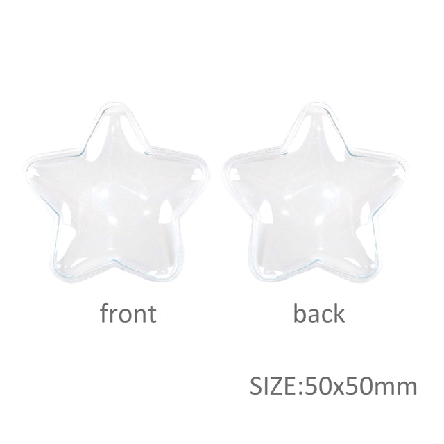 Empty Star PVC Applique (Pack of 3)