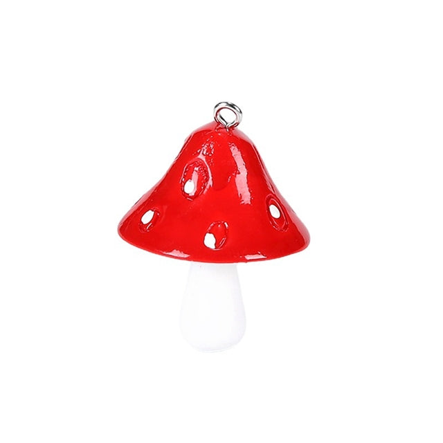 Large Mushroom Resin Charm