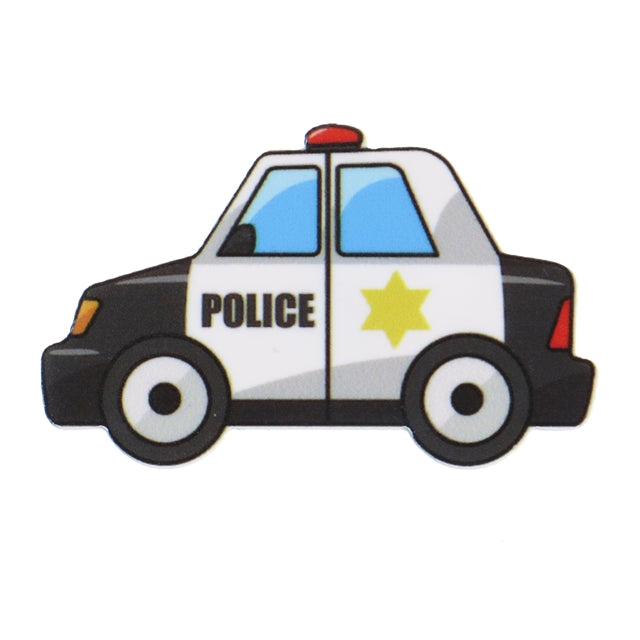 Police Car Planar Resin - Pack of 5