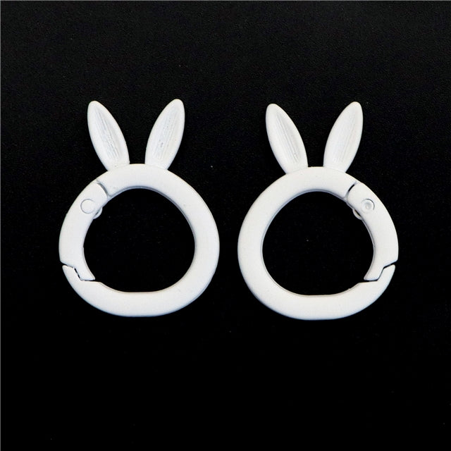White Bunny Ear Key Ring (Pack of 2)