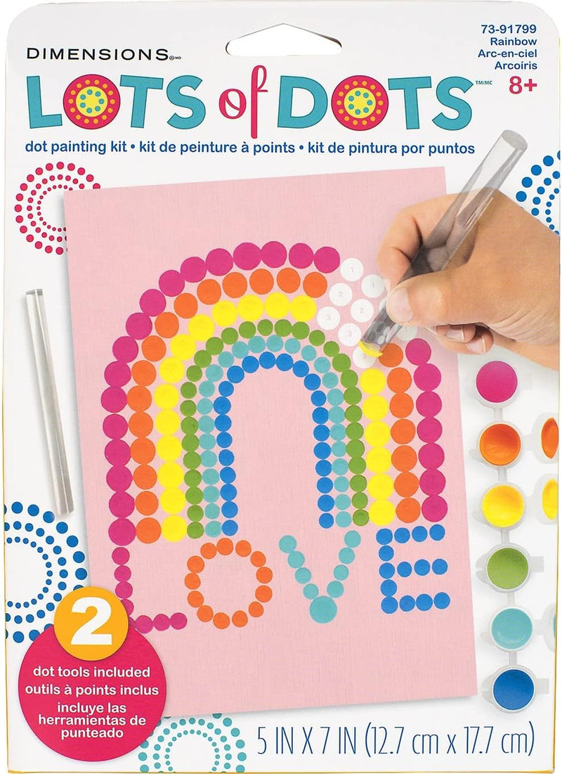 DIMENSIONS Colorful Rainbow Acrylic Dot Painting Kit