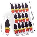 Candy Corn Snap Clip Cutout Faux Leather Sheet