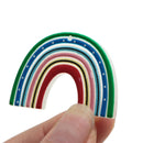 Blue Rainbow Acrylic Charm