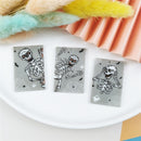 Gray Skeleton Acrylic Charm