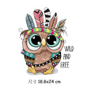 Wild and Free Owl Iron on Transfer