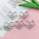 Bow Shaped Lobster Clasp Key Ring (Pack of 5)