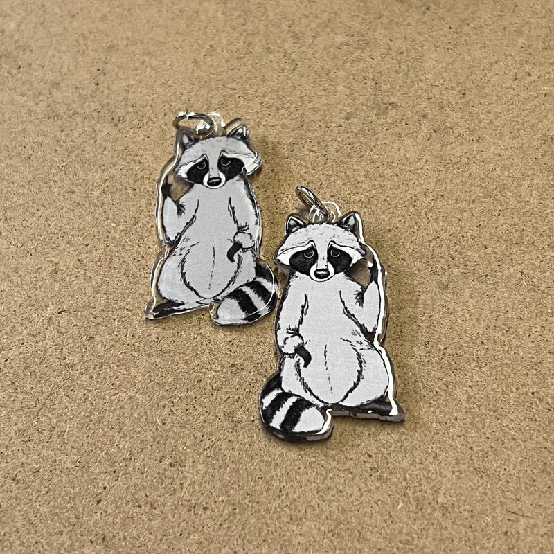 Raccoon Acrylic Charm