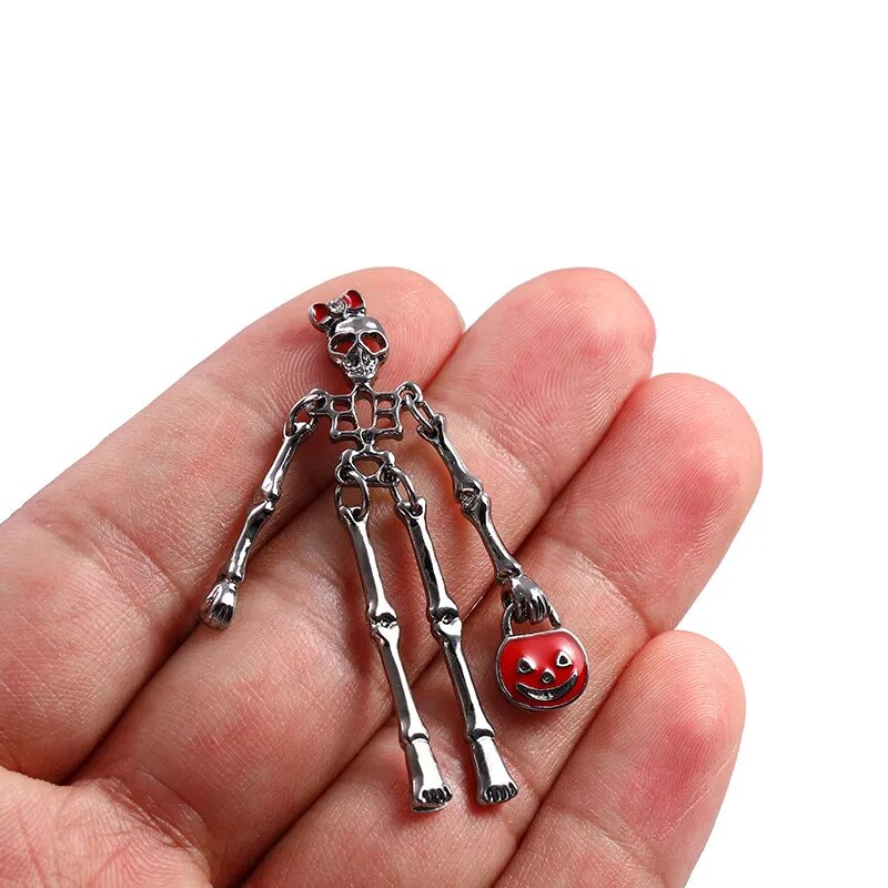 Trick-or-Treating Skeleton Charm