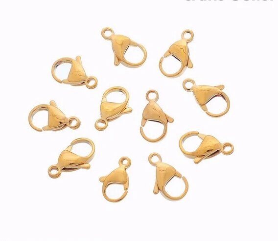 9mm Gold Tone Lobster Clasp (Pack of 20)