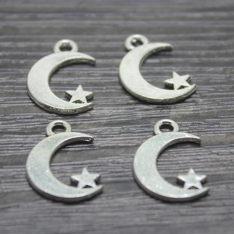 Moon and Star Charm