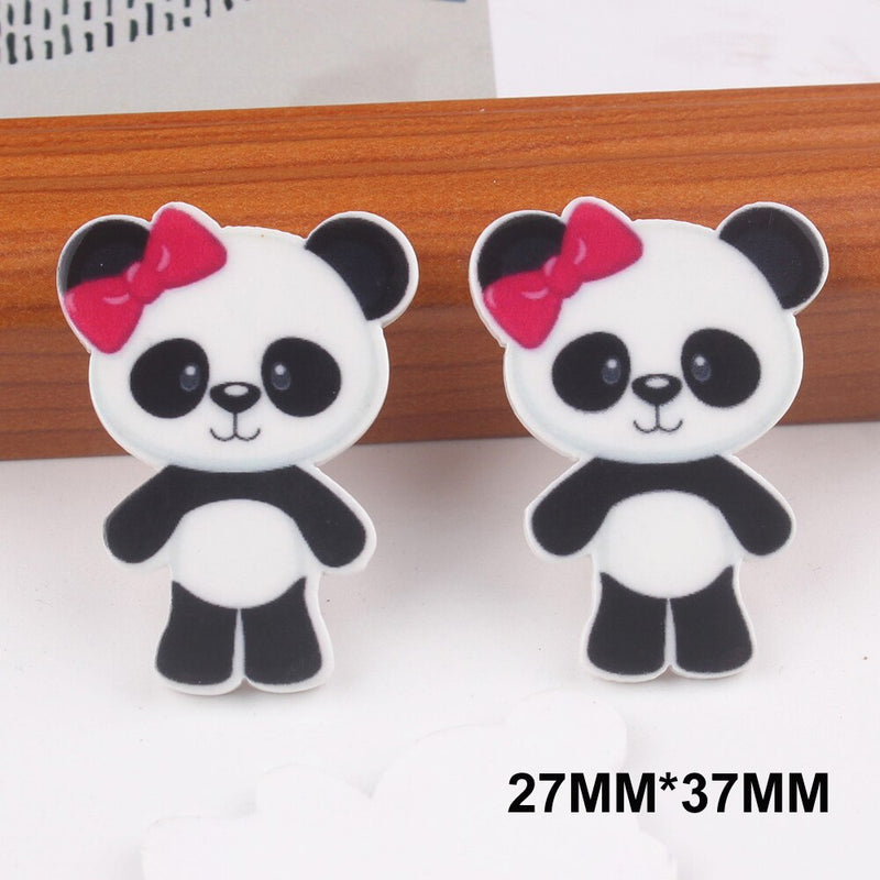 Standing Girl Panda Planar Resin - Pack of 5