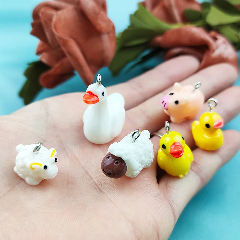 Farm Animal Resin Charm