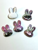 Pastel Bunny Mermaid Sequin Applique (Pack of 5)