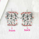 Roses are Red, Inside I'm Dead Acrylic Charm