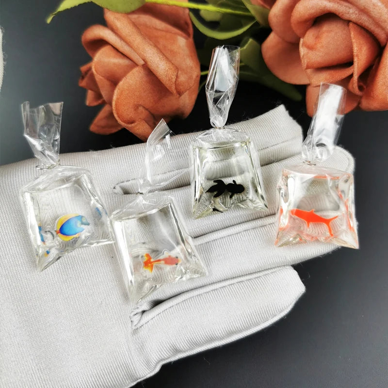 Fish in a Bag Resin Charm