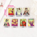 Kitty Tarot Card Acrylic Charm