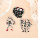 Festive Skeletons Acrylic Charm