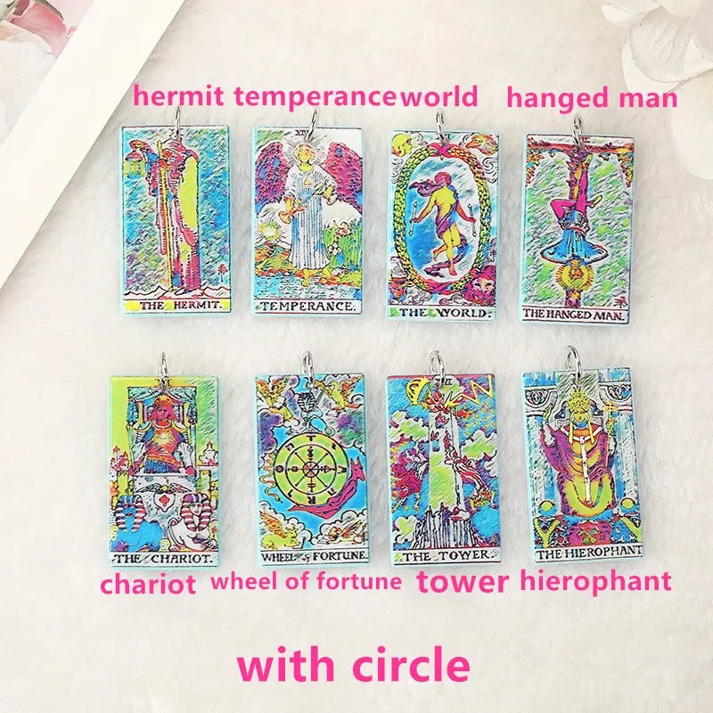 Artsy Tarot Card Acrylic Charm