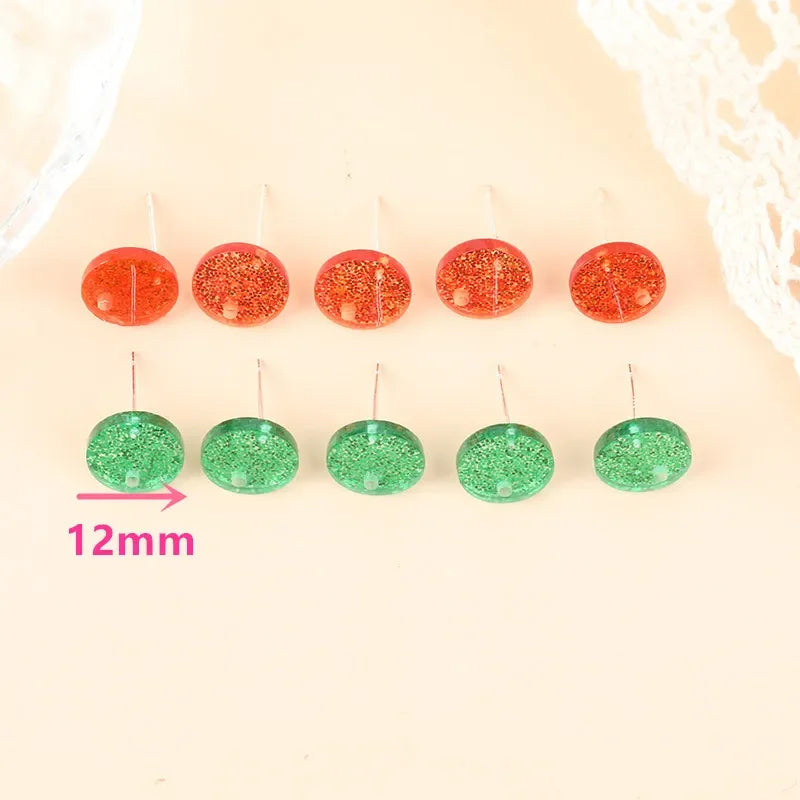 Glitter Acrylic Earring Connector - 1 Pair